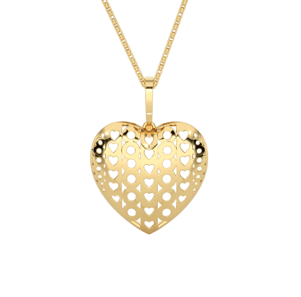 Net Heart Pendant